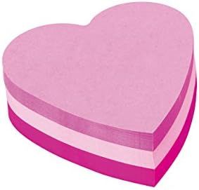 Post-It 76x76 mm Heart Shaped Cube Notes Pink | Amazon (US)