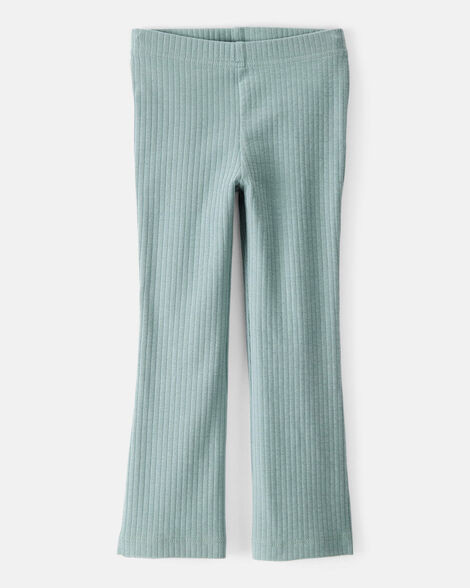 Toddler Girl Cotton Flare Leggings - Green | Carter's Inc