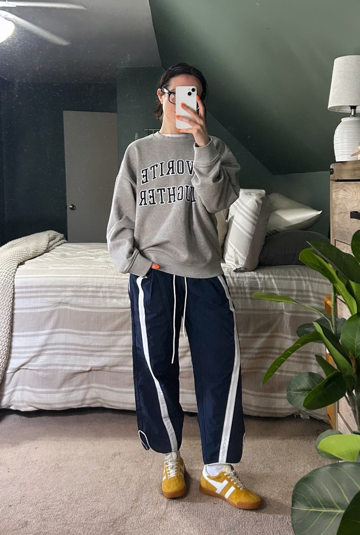 comfy pieces on repeat 🔁 I’ve been eyeing these track pants for the longest time and I’m so glad I finally got them! TTS // XS. Did a small in the sweatshirt for a little extra room.

#LTKootd #LTKPetite #LTKSeasonal