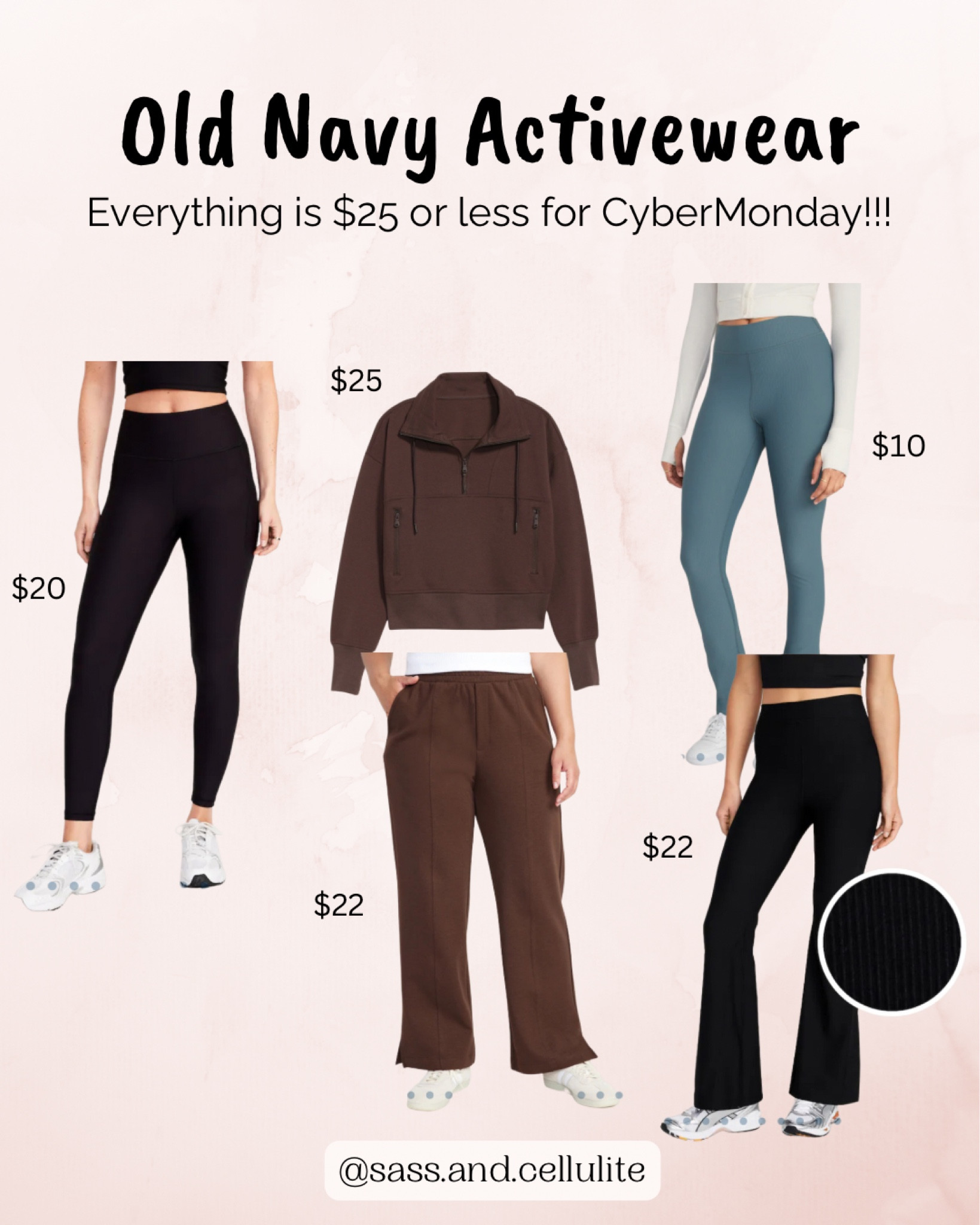 Old Navy Activewear haul - everything is 50% off through 11/27 for CyberMonday!!!

I got all these items in size XL, the brown sweats in XXL! 

#LTKCyberWeek #LTKfitness #LTKplussize