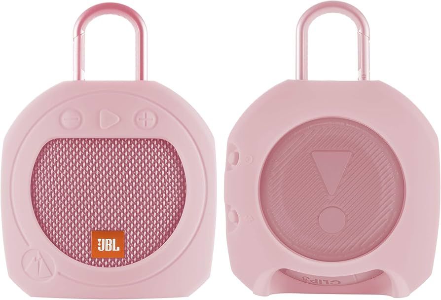 TXEsign Protective Silicone Stand Up Case for JBL Clip 3 Waterproof Portable Bluetooth Speaker (Pink | Amazon (US)