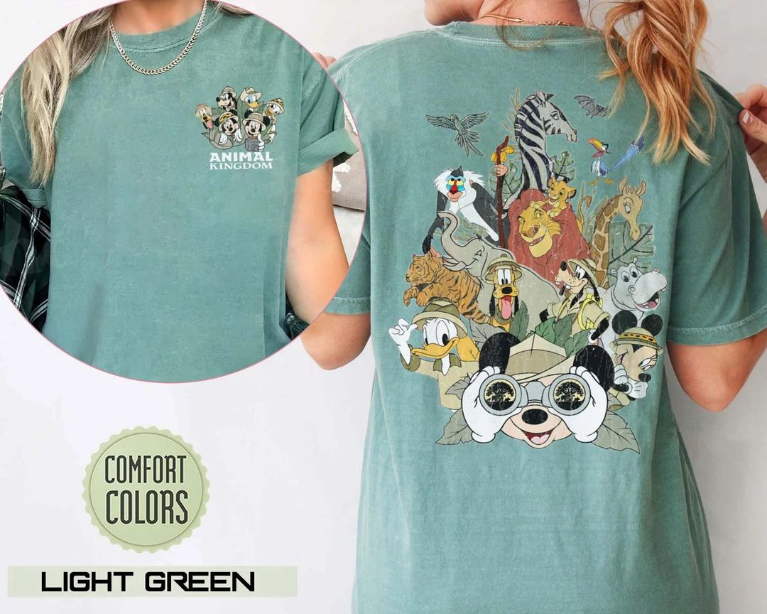 Disney Animal Kingdom Shirt, Mickey and Friends Shirt, Mickey Safari Shirt, Disney Safari Trip Sh... | Etsy (US)