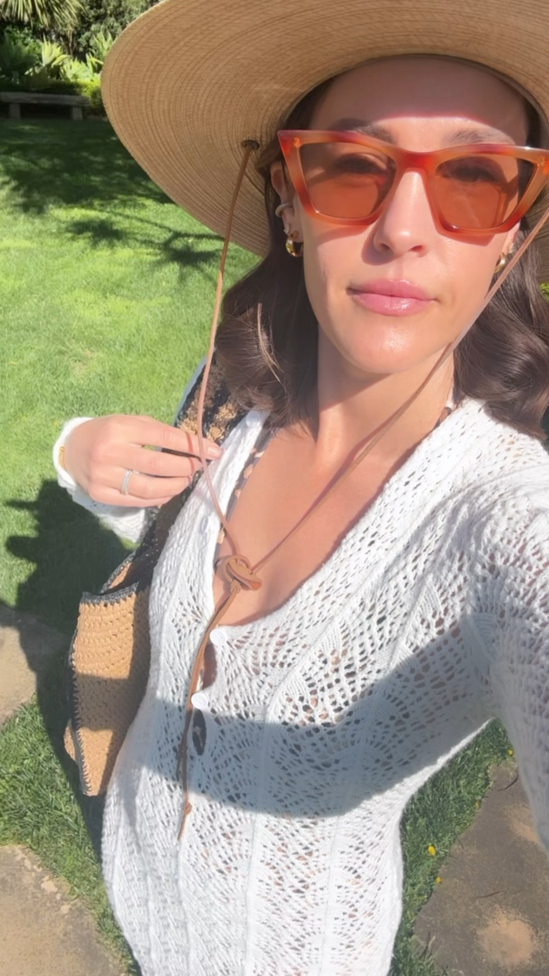 FASHION \ vacation outfit - leopard one piece Zara swimsuit (s) , crochet dress coverup, straw hat, straw tote bag (Target) and $55 sunglasses 👙👒☀️🕶️

Spring break 
Pool 
Beach 

#LTKSwim #LTKWatchNow #LTKFindsUnder100