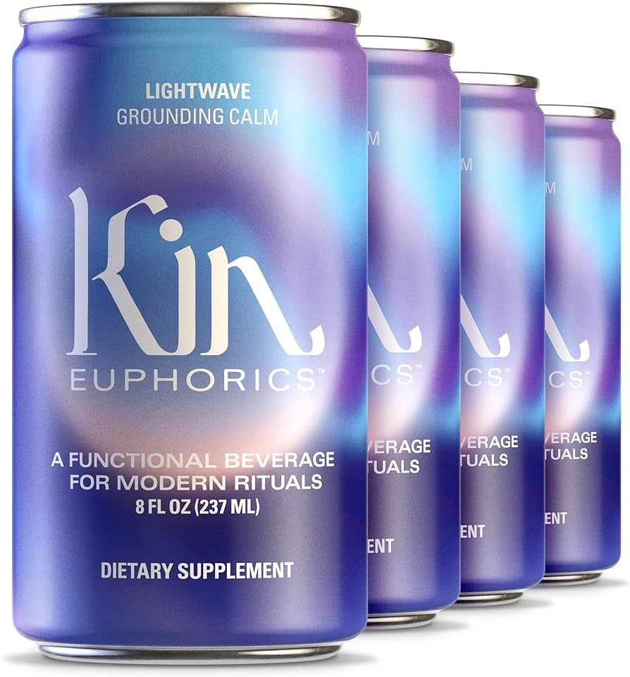 Lightwave by Kin Euphorics, Non Alcoholic Spirits, Ready to Drink, Nootropic, Botanic, Adaptogen ... | Amazon (US)