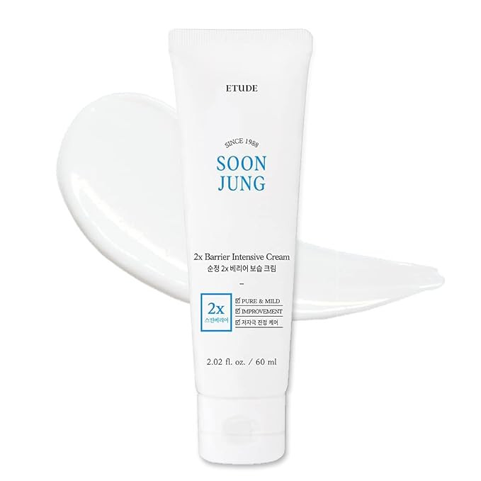 ETUDE SoonJung 2x Barrier Intensive Cream 60ml (21AD) | Hypoallergenic Shea Butter Hydrating Faci... | Amazon (US)