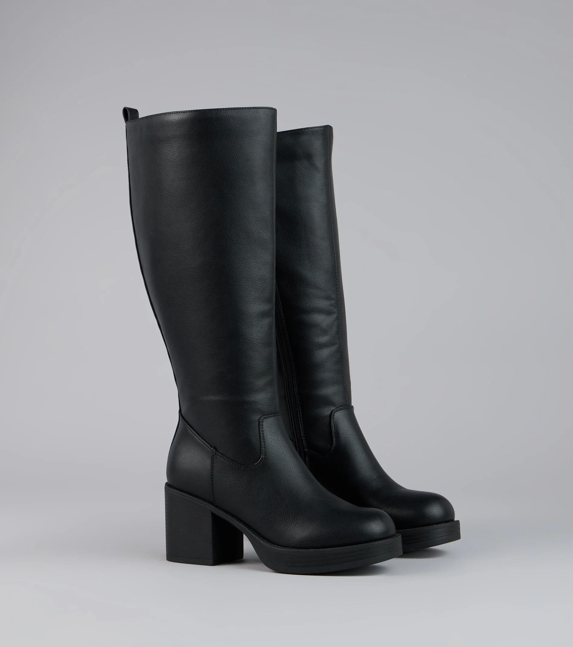 Steppin Up Block Heel Knee High Boots | Windsor Stores