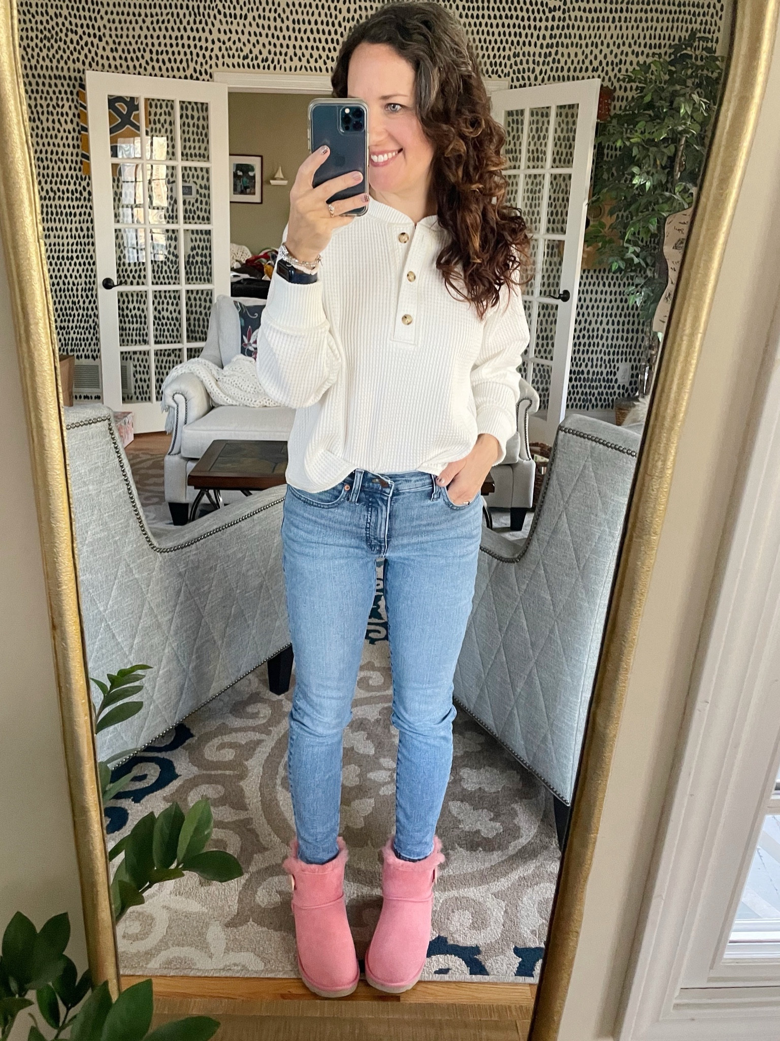 Pink Uggs kind of day! 💗 #winteroutfit 

#LTKSeasonal #LTKHoliday #LTKCyberWeek