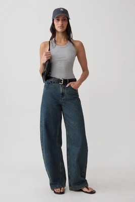 Evadne Ribbed Tank / Grey Marle | MESHKI | XS | MESHKI US