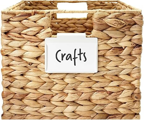 Lulalu Metal Bin and Basket Label Clips for Storage Bins. Dry Erase Chalk Marker Compatible. Repl... | Amazon (US)