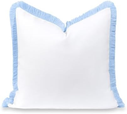 Hofdeco Premium Coastal Grandmillennial Patio Indoor Outdoor Throw Pillow Cover Only, 22"x22" Wat... | Amazon (US)