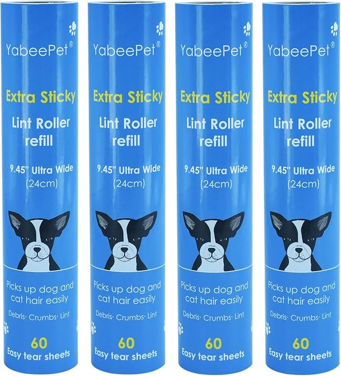 9.45" Large Lint Roller Refills, Suitable for Most 9.45in Giant Lint Rollers, Extra Sticky Roller... | Amazon (US)