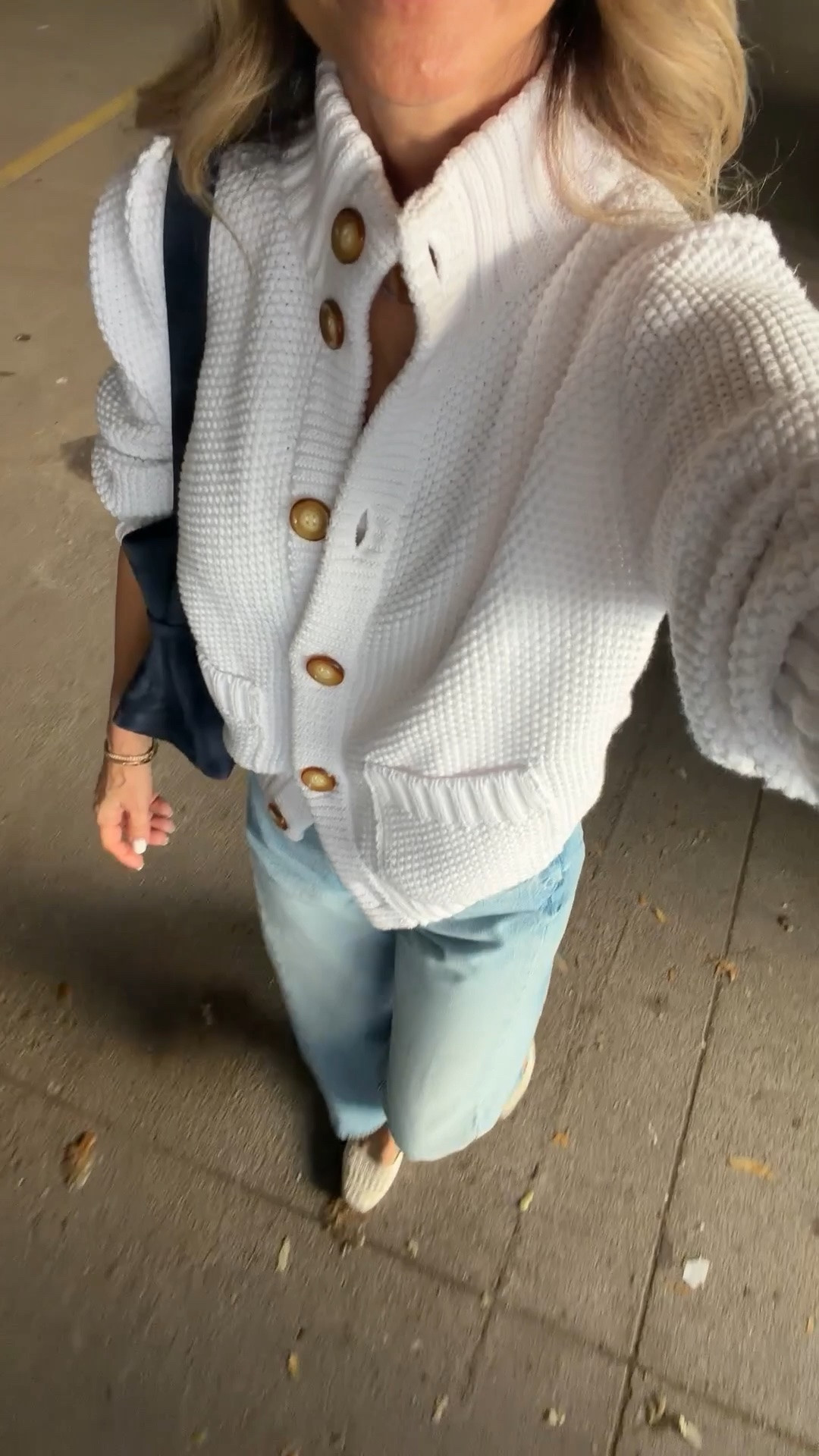 Cotton sweater sz XS, I have several colors and love! 
-a flattering pair of jeans TTS