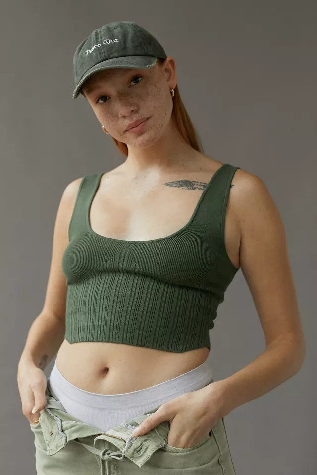 UO Emilia Ribbed Sweater Tank Top | Urban Outfitters (US and RoW)