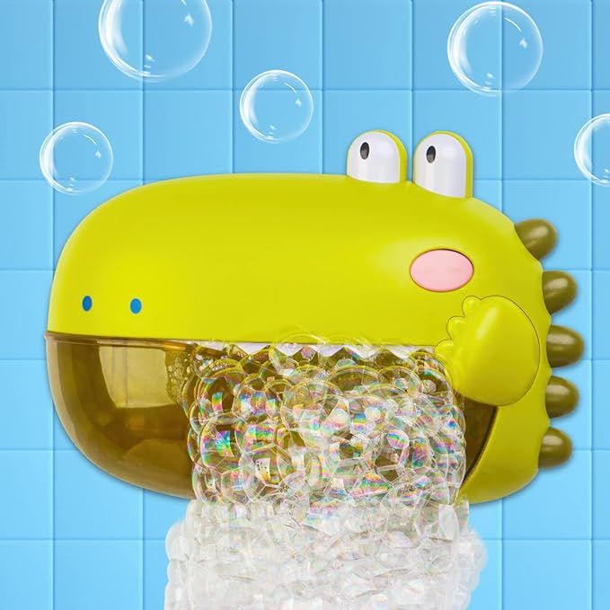 Tiyol Bubble Machine Bath Toys, Automatic Bubble Maker for Toddlers, Both Music/Silence Mode, Fun... | Amazon (US)