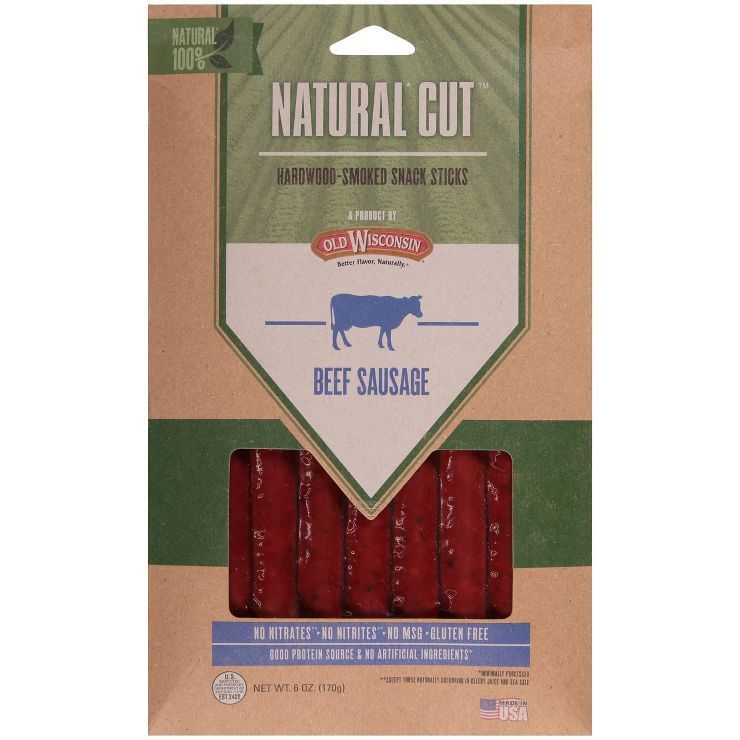 Old Wisconsin Beef Sausage Sticks - 6oz | Target