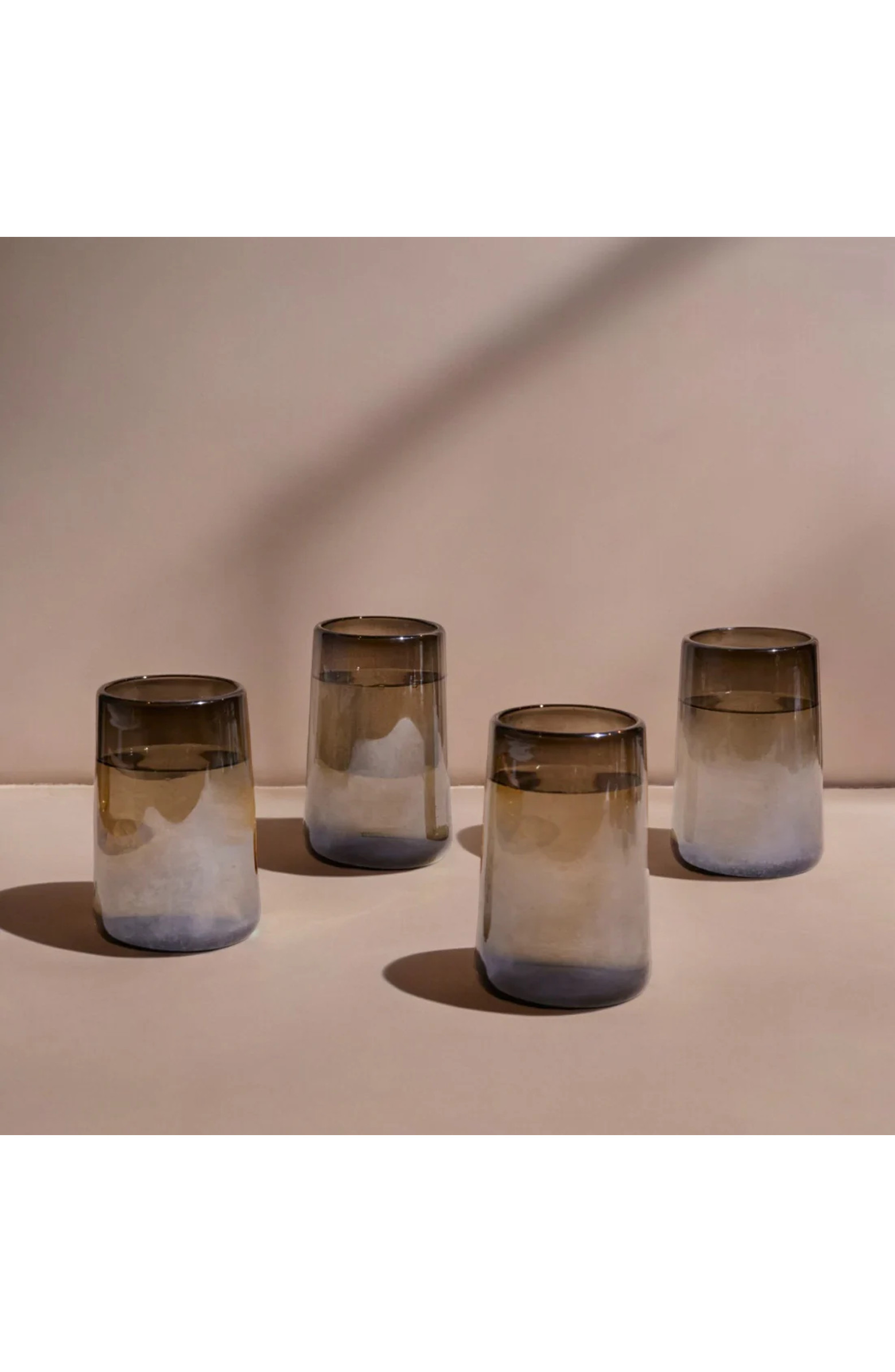 Meso Goods Mario Tall Smoke Luster Glass - Set of 4 | Nordstrom | Nordstrom