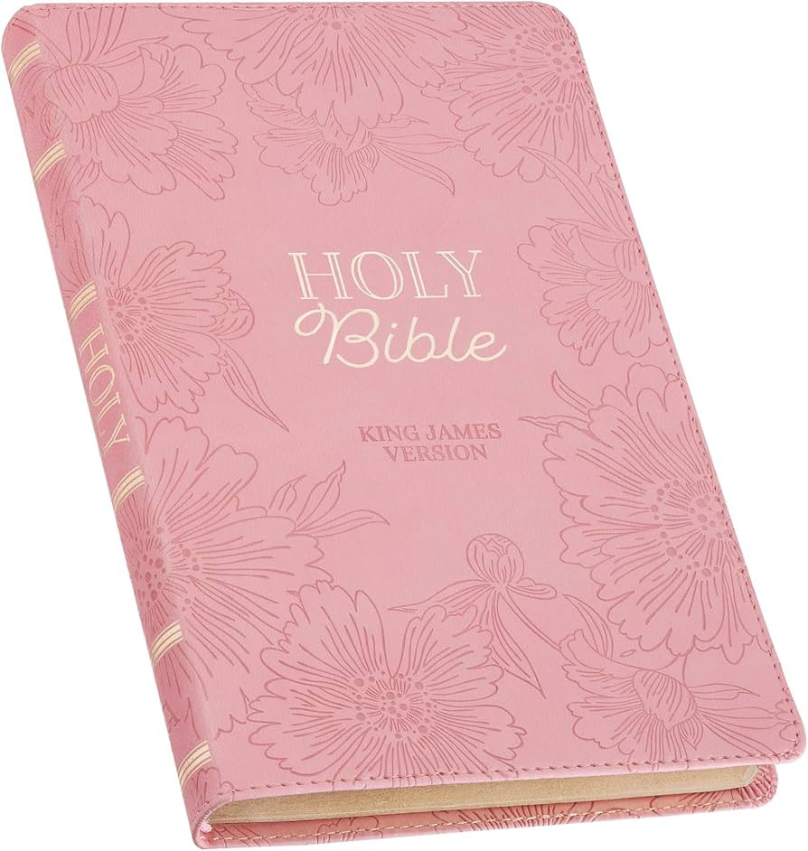 KJV Holy Bible, Gift Edition King James Version, Faux Leather Flexible Cover, Blossom Pink Floral... | Amazon (US)