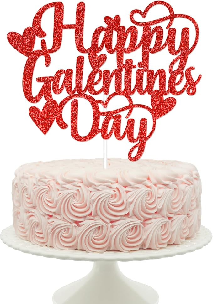 Happy Galentines Day Cake Topper Galentines Day Decorations Galentines Day Party Decor Happy Gale... | Amazon (US)