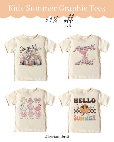 Kids Summer Graphic Tees - 50% off 

Kids t-shirts / play clothes / kids tees / girls shirts / boys shirts / toddler graphic tee / Etsy finds / summer tee / on sale 

#LTKKids #LTKFamily #LTKSaleAlert