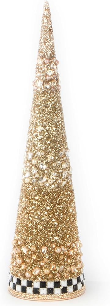 MACKENZIE-CHILDS Golden Hour Beaded Tabletop Christmas Tree, Tabletop Christmas Decoration, Mediu... | Amazon (US)