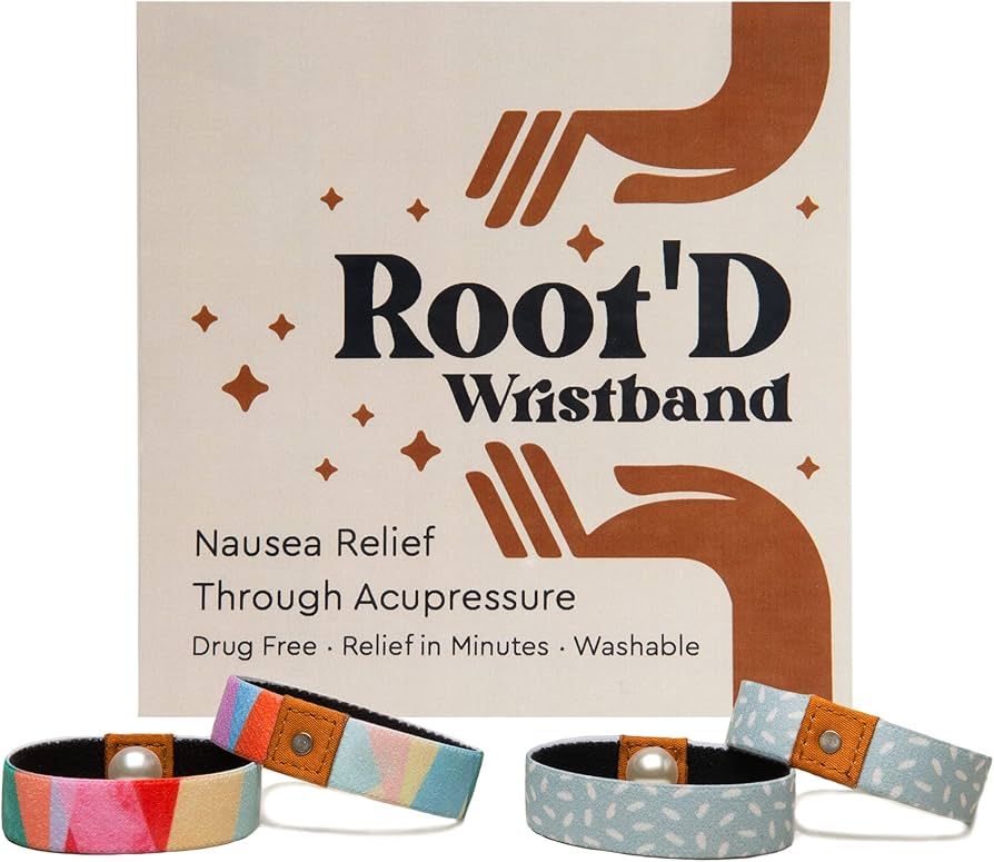 Root'd Anti Nausea Wristband | Motion Sickness Bands, Morning Sickness Relief - Sea Bands for Mot... | Amazon (US)