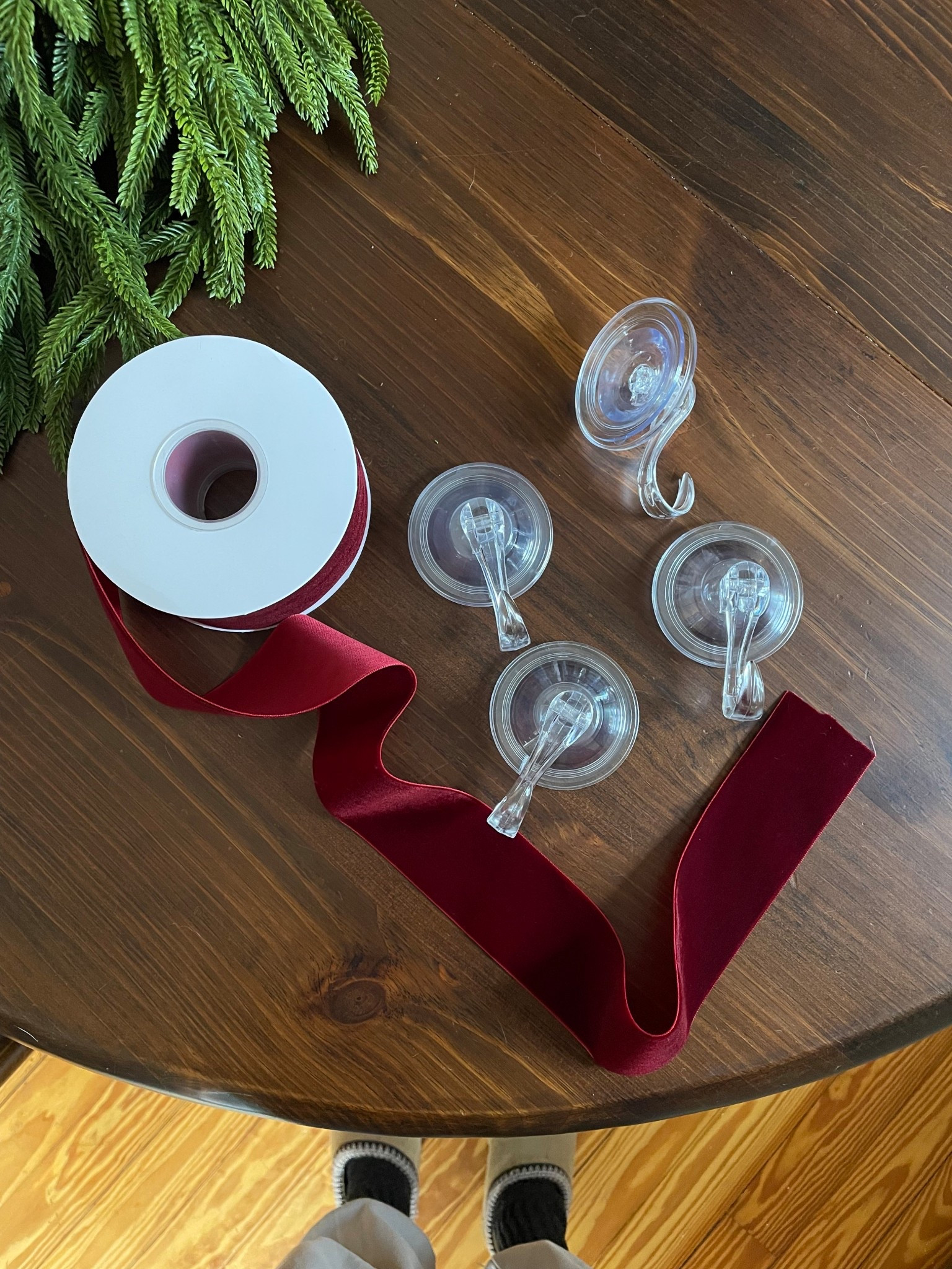 Hooks & ribbon for hanging wreaths on the windows! 

#LTKHoliday