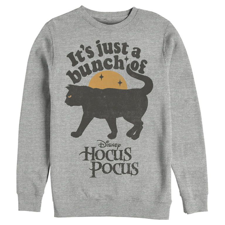 Men's Disney Hocus Pocus Binx Cat  Sweatshirt Athletic Heather X Large | Walmart (US)