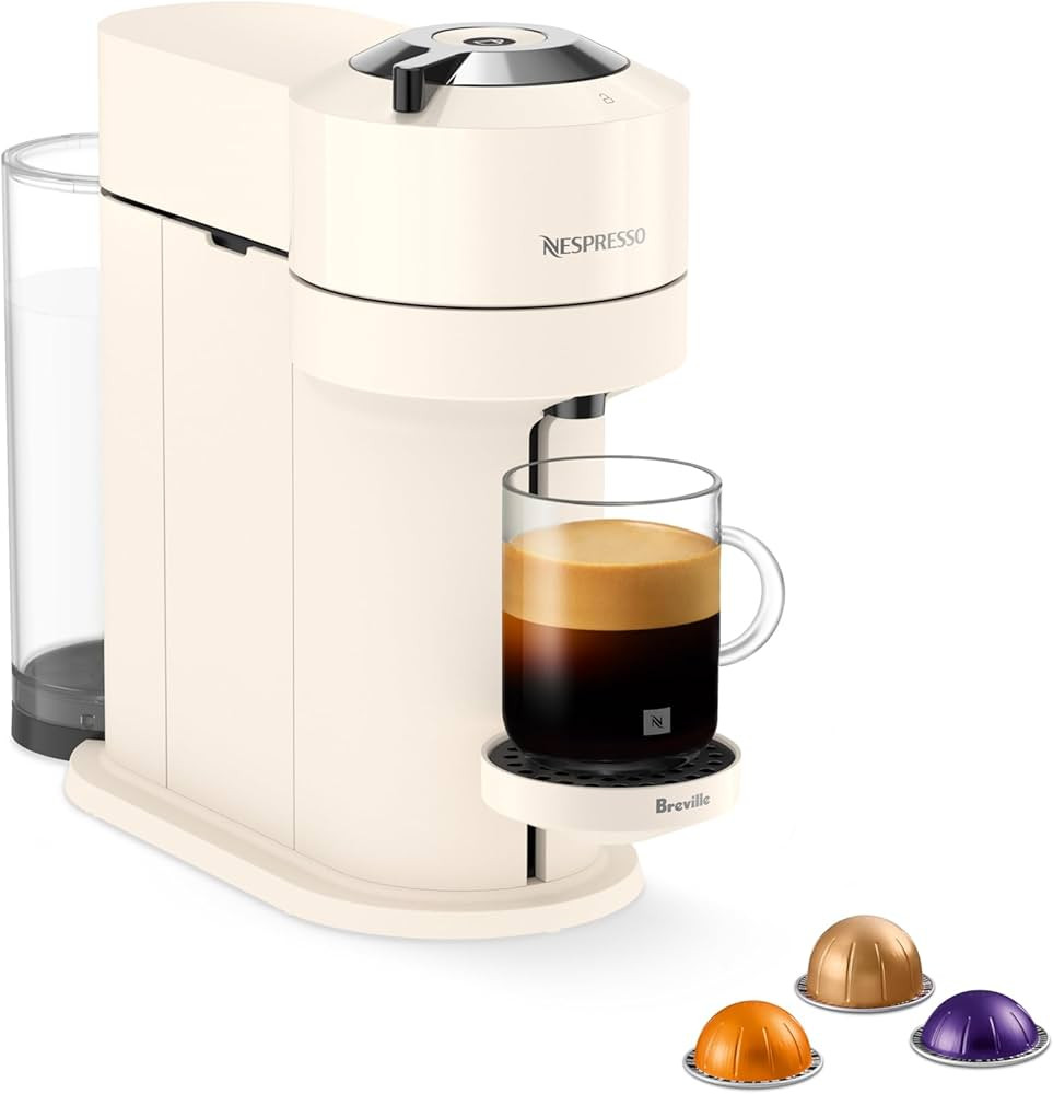 Nespresso Vertuo Next Single Serve Coffee and Espresso Machine by Breville, White and Chrome | Amazon (CA)