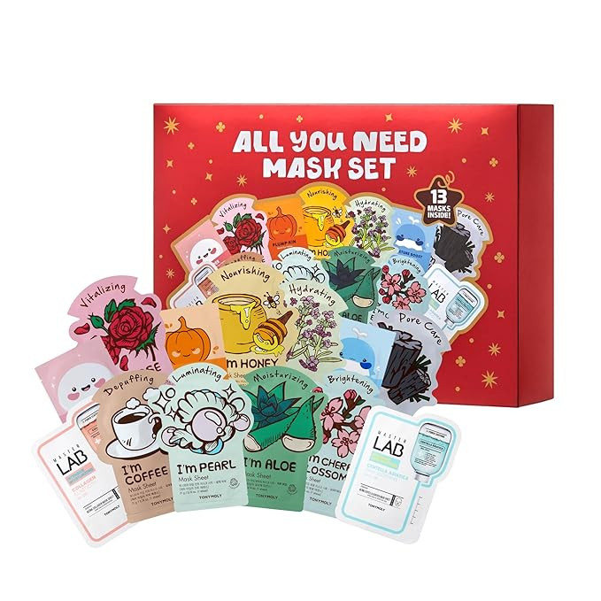 TONYMOLY All You Need Mask Set – 13-Piece Face Mask Set with 10 Hydrating Sheet Masks & 3 Eye M... | Amazon (US)