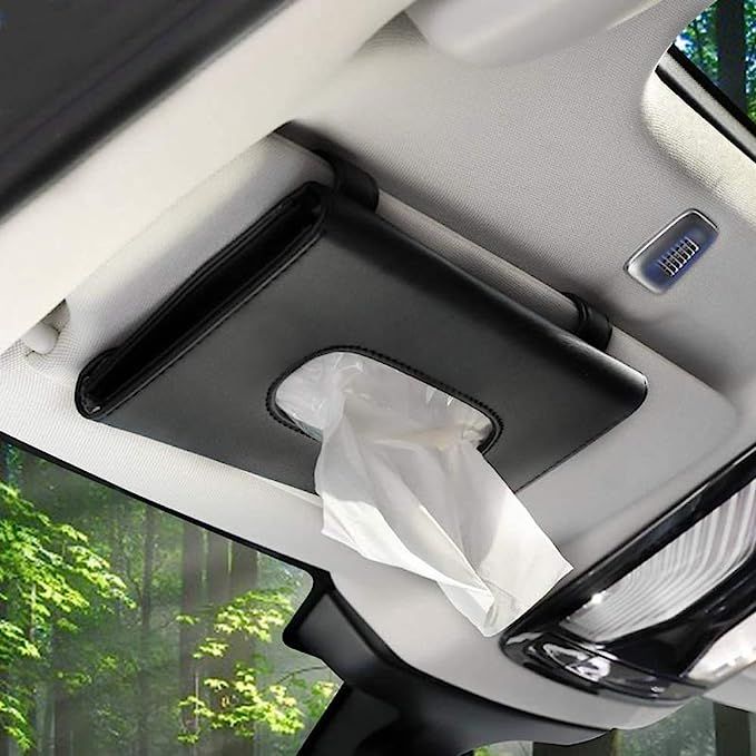 SEMBEM Tissue Box Holder for Car, Car Tissues Holder, Car Napkin Case, Hanging Paper Towel Clip, ... | Amazon (US)