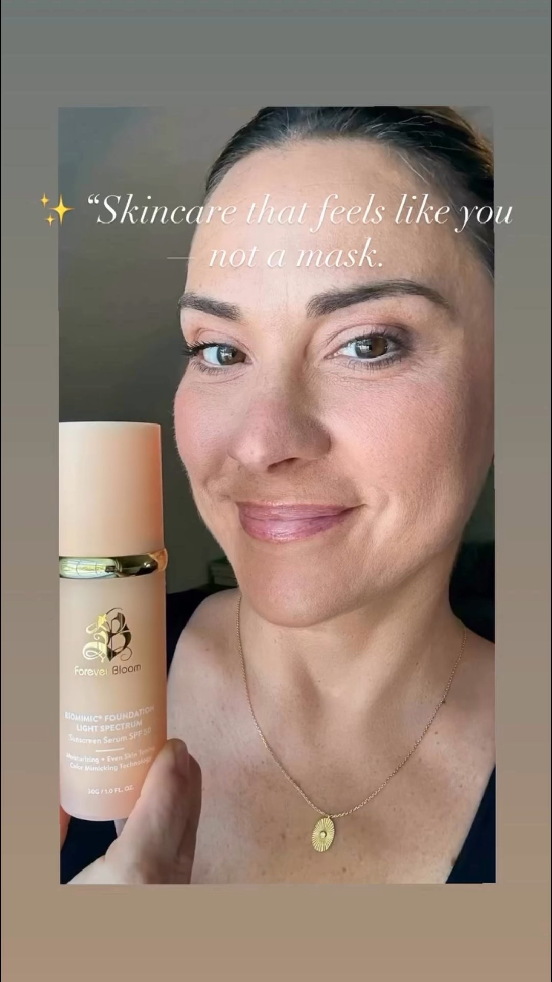 This is the foundation I go for above all others! It’s not just makeup, it’s a literal BLOOM! Forever Bloom's Biomimic®
Foundation is lightweight, skin-adaptive, and feels like radiance in a bottle ✨ Clean beauty + timeless glow = everyday confidence 🤩
Linked for you in my LTK so you can bloom beautifully, too 🫶🏻 
#ForeverBloom
#BiomimicFoundation #CleanBeautyLuxury
#LTKOver40 #LTKBeauty #ad