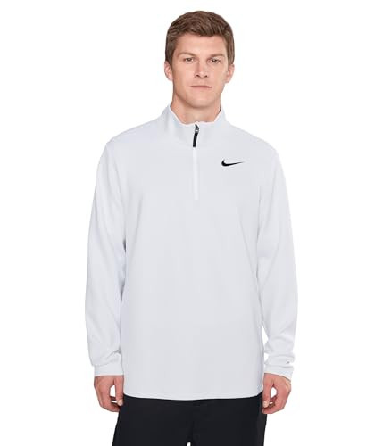 Nike, Men's, Victory Dri-FIT 1/2-Zip Golf Top, White/Pure Platinum/Black, 2XL | Amazon (US)