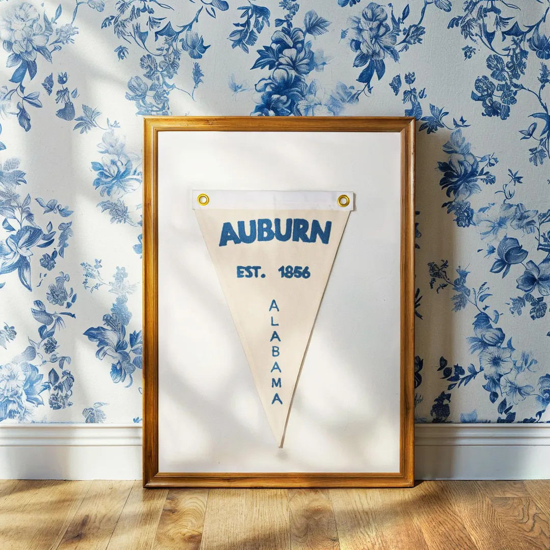 Personalized Auburn City Pennant Flag Custom Unique City Name Pennant Flag Vintage Pennant Trendi... | Etsy (US)