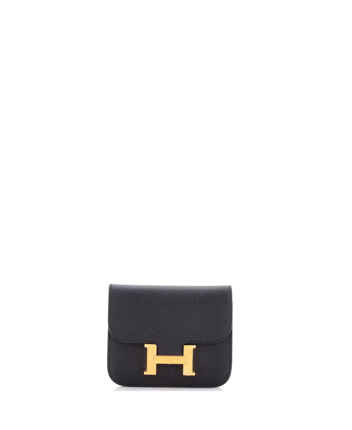 Pre-Owned Hermes Constance Slim Wallet Epsom - Black | Macy's