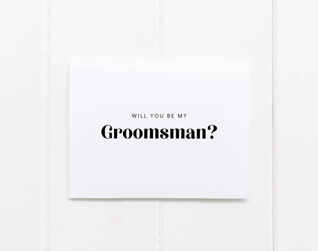 Groomsman Proposal Cards, Will You Be My Best Woman, Best Man, Will You Be My Groomsman, Groomsme... | Etsy (US)
