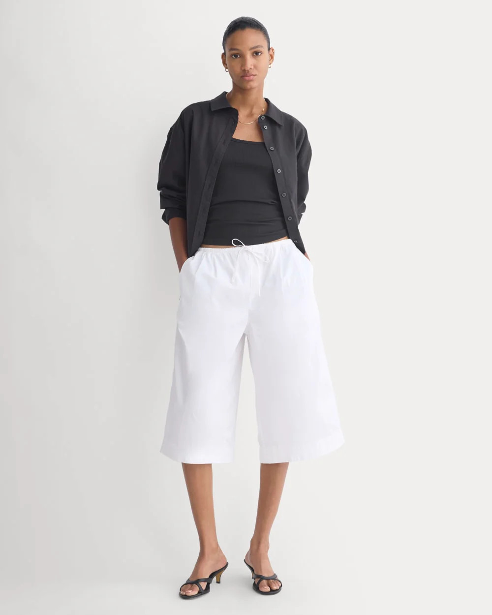 Easy Long Short | White | Everlane