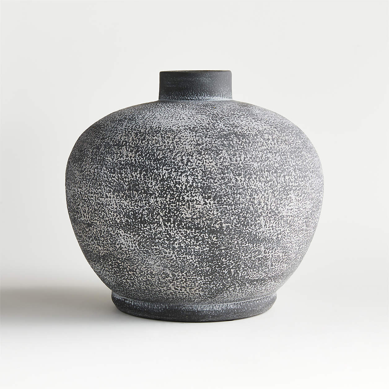 Ophelia Matte Black Round Vase 10" + Reviews | Crate & Barrel | Crate & Barrel