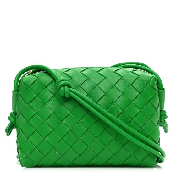 Nappa Intrecciato Mini Loop Camera Bag Parakeet | FASHIONPHILE (US)