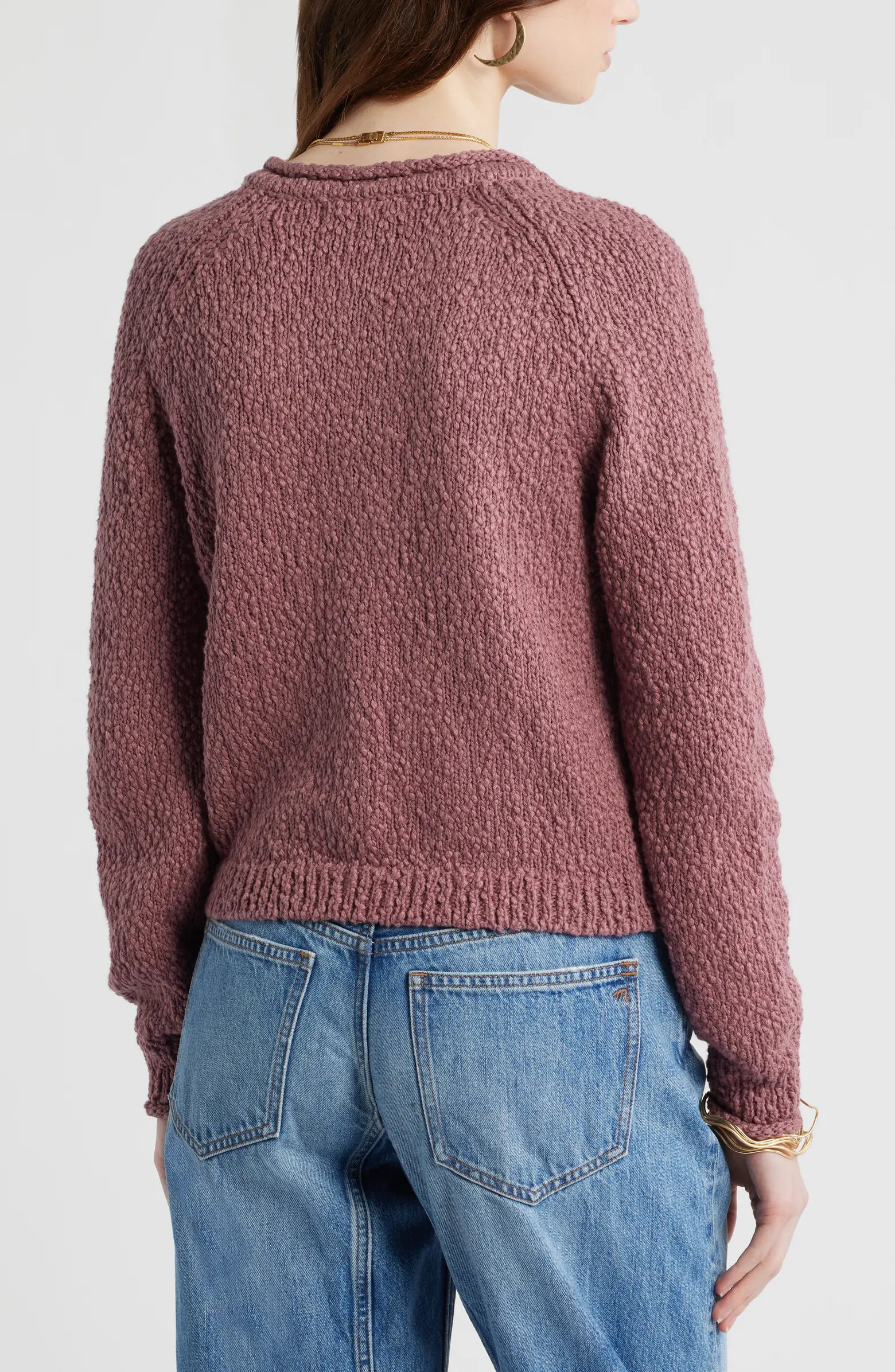 Fitted Textured Cotton Cardigan | Nordstrom