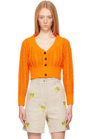 Orange Crop Cardigan | SSENSE