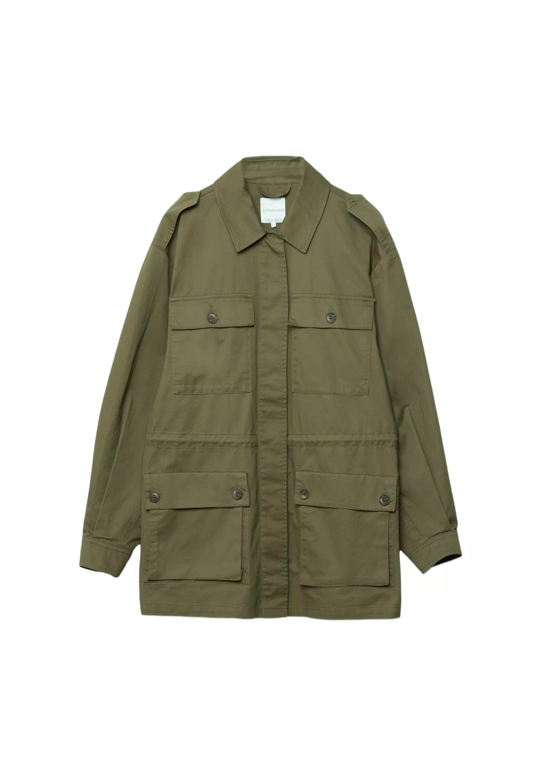 Parka coton à poches - Vestes et blousons femme | Stradivarius France | Stradivarius (FR)