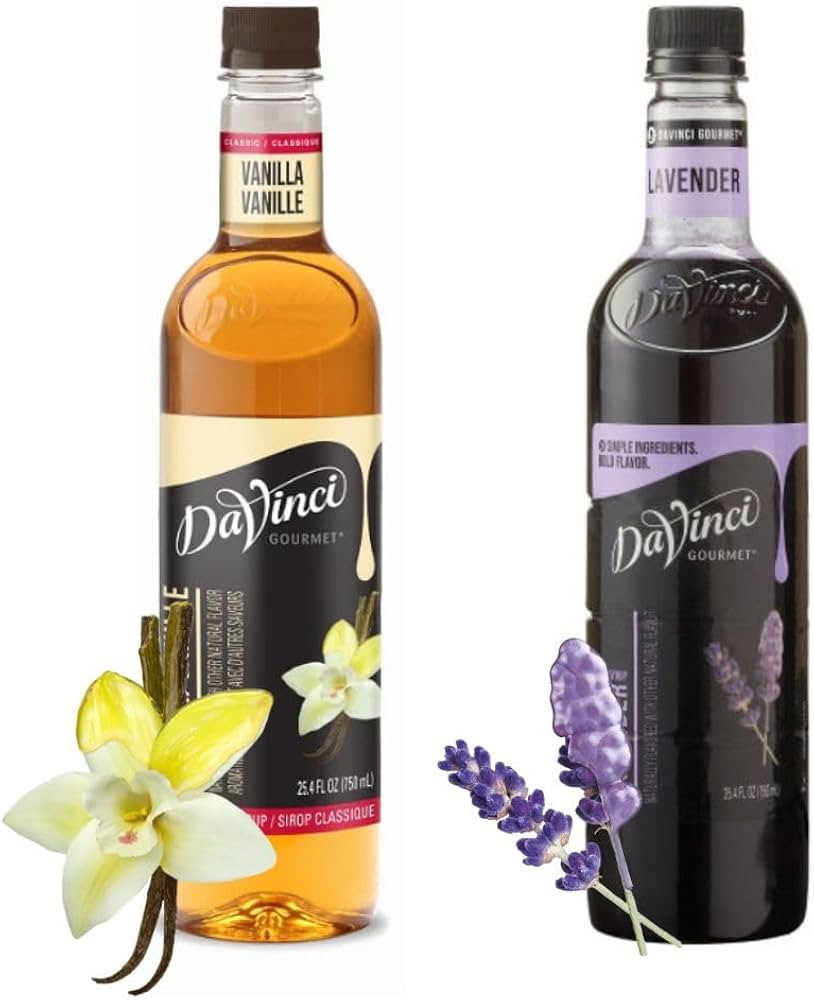DaVinci Gourmet Classic Syrup Bundle With Lavender Syrup (Pack of 1) and Vanilla Syrup (Pack of 1... | Amazon (US)