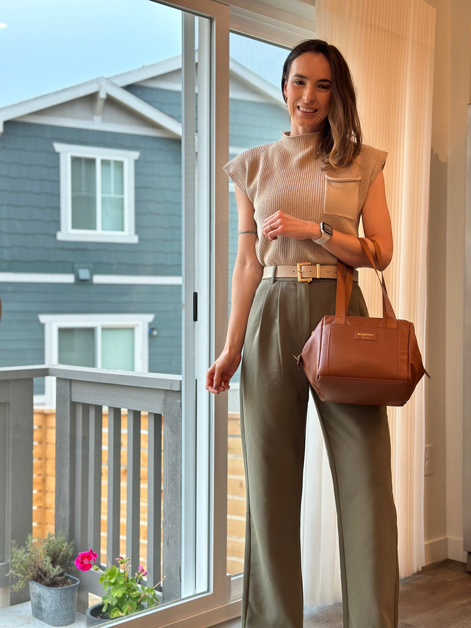Comfy and stylish outfit for today! 
This olive green is my new black. I’m impressed by how easy is to match it with so many different colors. 
I’m 5’9” wearing 25L pants and the sweater is XS. 

Workwear inspo, corporate outfit, smart casual, business casual, summer workwear

#LTKFind #LTKworkwear #LTKstyletip