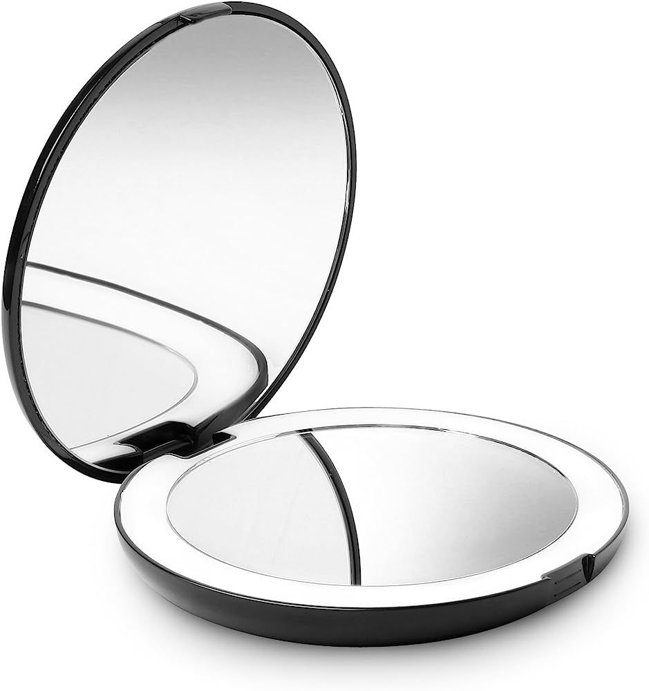 Fancii LED Lighted Travel Makeup Mirror, 1x/10x Magnification - Daylight LED, Compact, Portable, ... | Amazon (US)