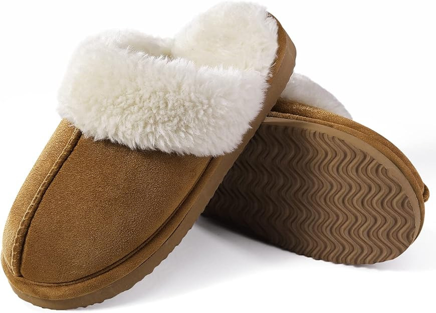 Litfun Women's Fuzzy Memory Foam Slippers Fluffy Winter House Shoes Indoor and Outdoor | Amazon (US)