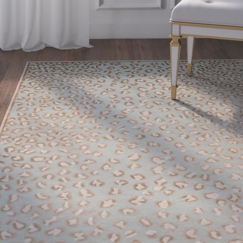Maspeth Stone/Aqua Area Rug | Wayfair North America