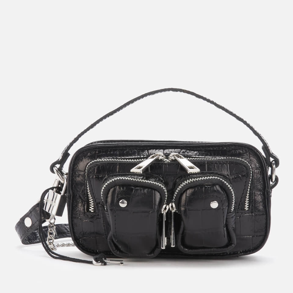 Núnoo Women's Helena Croco Cross Body Bag - Black | Mybag.com (Global) 