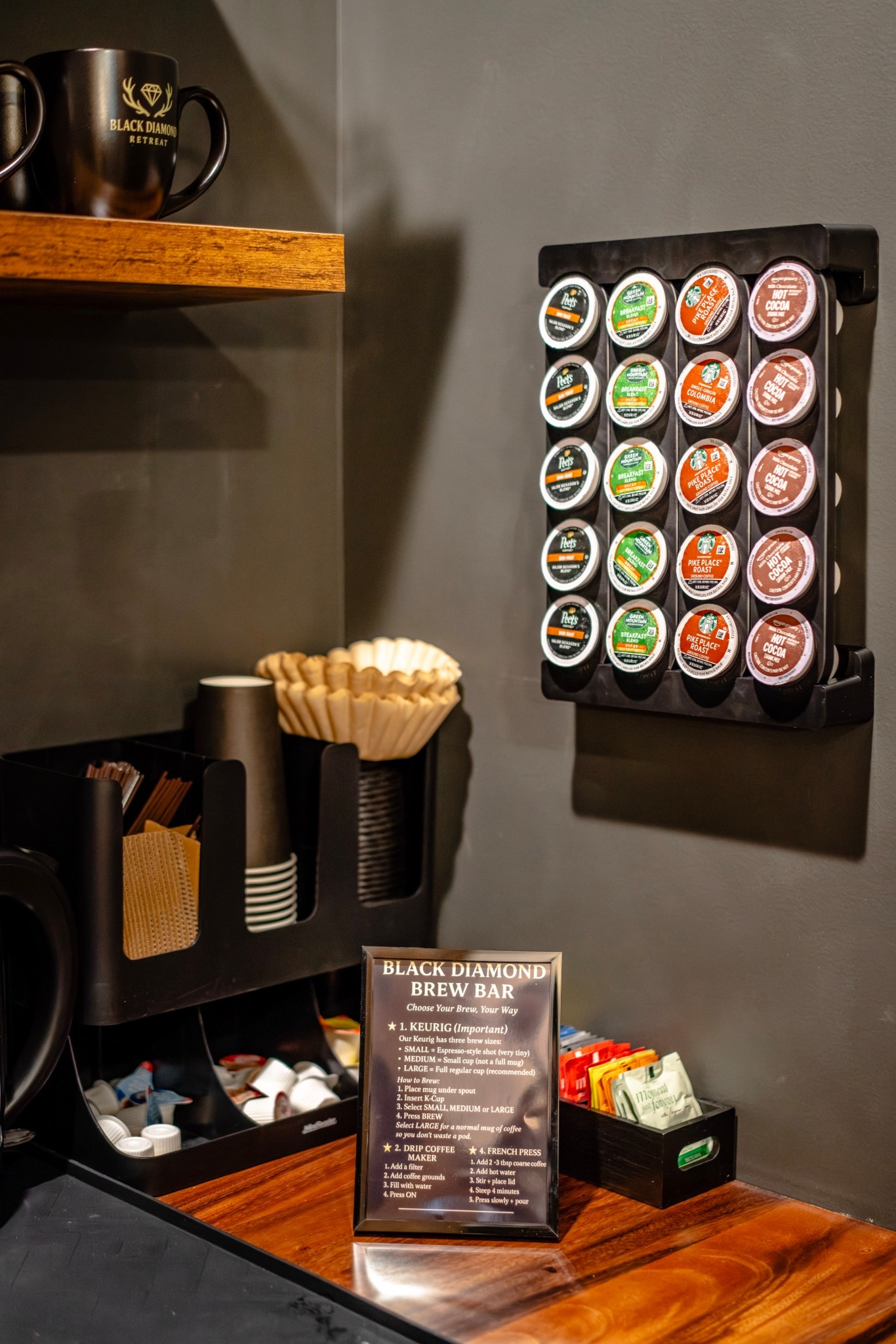 Our guests’ favorite spot in the house ☕️
The Black Diamond Brew Bar is fully stocked so mornings feel easy, cozy, and hotel-level ☁️ Linking everything we use to create this coffee station!

#LTKmorningroutine #LTKgrwm #LTKHome