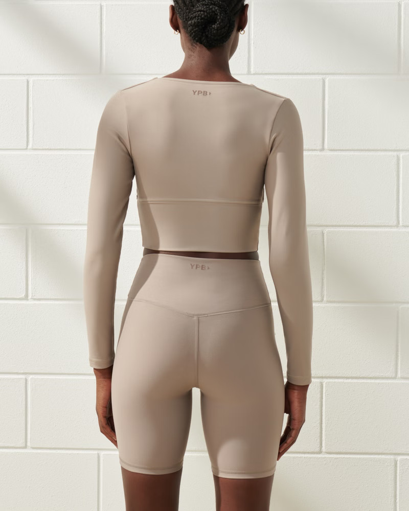 YPB Long-Sleeve Slim Scoopneck Top | Abercrombie & Fitch (US)