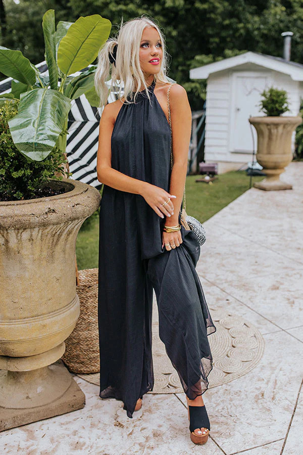 Casa On The Coast Jumpsuit In Black | Impressions Online Boutique